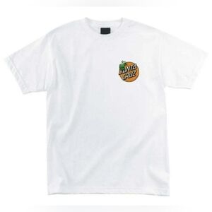 Santa Cruz Skateboards Nature Dot White Cotton Blend T-Shirt Men's Size Medium